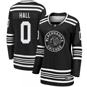 Women's Premier Chicago Blackhawks Taylor Hall Black Breakaway Alternate 2019/20 Official Fanatics Branded Jersey