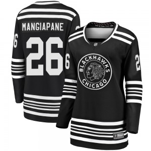 Women's Premier Chicago Blackhawks Andrew Mangiapane Black Breakaway Alternate 2019/20 Official Fanatics Branded Jersey