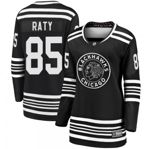 Women's Premier Chicago Blackhawks Aku Raty Black Breakaway Alternate 2019/20 Official Fanatics Branded Jersey