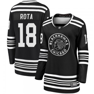 Women's Premier Chicago Blackhawks Darcy Rota Black Breakaway Alternate 2019/20 Official Fanatics Branded Jersey