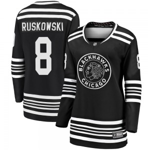 Women's Premier Chicago Blackhawks Terry Ruskowski Black Breakaway Alternate 2019/20 Official Fanatics Branded Jersey