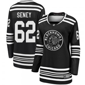 Women's Premier Chicago Blackhawks Brett Seney Black Breakaway Alternate 2019/20 Official Fanatics Branded Jersey
