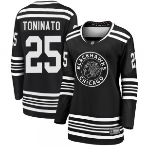 Women's Premier Chicago Blackhawks Dominic Toninato Black Breakaway Alternate 2019/20 Official Fanatics Branded Jersey