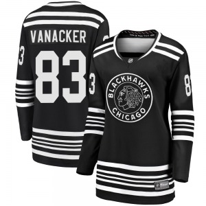 Women's Premier Chicago Blackhawks Marek Vanacker Black Breakaway Alternate 2019/20 Official Fanatics Branded Jersey