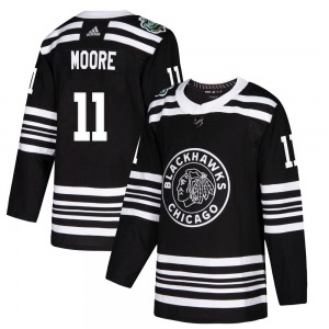 Youth Authentic Chicago Blackhawks Oliver Moore Black 2019 Winter Classic Official Adidas Jersey
