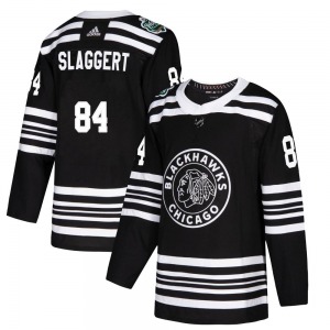 Youth Authentic Chicago Blackhawks Landon Slaggert Black 2019 Winter Classic Official Adidas Jersey