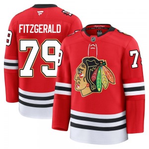 Adult Premium Chicago Blackhawks Cavan Fitzgerald Red Centennial Official Fanatics Jersey