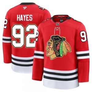 Adult Premium Chicago Blackhawks Gavin Hayes Red Centennial Official Fanatics Jersey