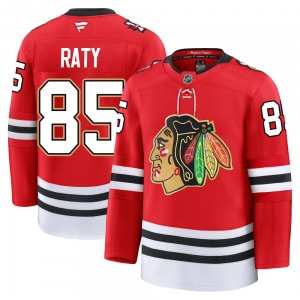 Adult Premium Chicago Blackhawks Aku Raty Red Centennial Official Fanatics Jersey