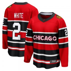 Adult Breakaway Chicago Blackhawks Bill White White Red Special Edition 2.0 Official Fanatics Branded Jersey