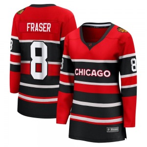 Women's Breakaway Chicago Blackhawks Curt Fraser Red Special Edition 2.0 Official Fanatics Branded Jersey