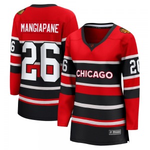 Women's Breakaway Chicago Blackhawks Andrew Mangiapane Red Special Edition 2.0 Official Fanatics Branded Jersey