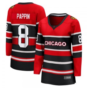 Women's Breakaway Chicago Blackhawks Jim Pappin Red Special Edition 2.0 Official Fanatics Branded Jersey