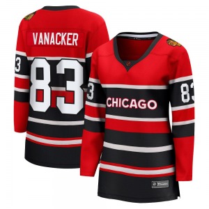 Women's Breakaway Chicago Blackhawks Marek Vanacker Red Special Edition 2.0 Official Fanatics Branded Jersey