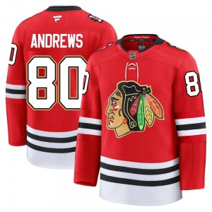 Youth Premium Chicago Blackhawks Zach Andrews Red Centennial Official Fanatics Jersey