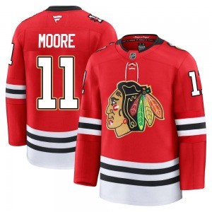 Youth Premium Chicago Blackhawks Oliver Moore Red Centennial Official Fanatics Jersey