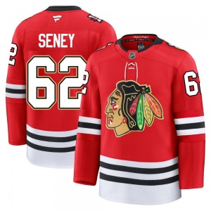 Youth Premium Chicago Blackhawks Brett Seney Red Centennial Official Fanatics Jersey