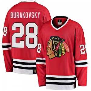 Adult Premier Chicago Blackhawks Andre Burakovsky Red Breakaway Heritage Official Fanatics Branded Jersey
