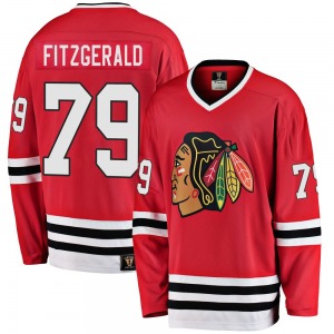 Adult Premier Chicago Blackhawks Cavan Fitzgerald Red Breakaway Heritage Official Fanatics Branded Jersey