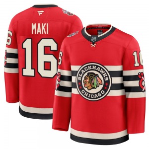 Adult Premium Chicago Blackhawks Chico Maki Red 2025 Winter Classic Official Fanatics Jersey