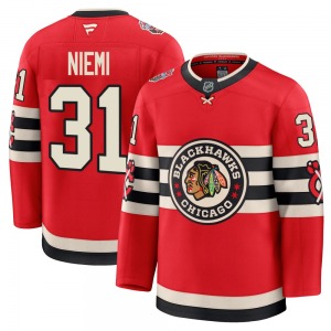Adult Premium Chicago Blackhawks Antti Niemi Red 2025 Winter Classic Official Fanatics Jersey