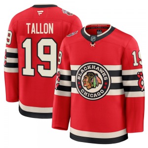 Adult Premium Chicago Blackhawks Dale Tallon Red 2025 Winter Classic Official Fanatics Jersey