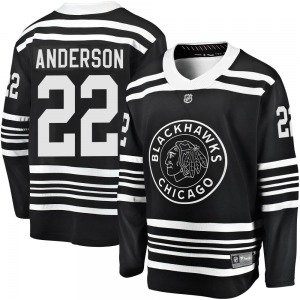 Youth Premier Chicago Blackhawks Joey Anderson Black Breakaway Alternate 2019/20 Official Fanatics Branded Jersey