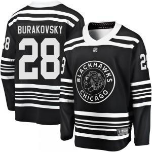 Youth Premier Chicago Blackhawks Andre Burakovsky Black Breakaway Alternate 2019/20 Official Fanatics Branded Jersey