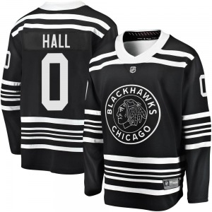 Youth Premier Chicago Blackhawks Taylor Hall Black Breakaway Alternate 2019/20 Official Fanatics Branded Jersey