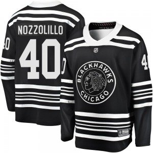 Youth Premier Chicago Blackhawks Dave Nozzolillo Black Breakaway Alternate 2019/20 Official Fanatics Branded Jersey