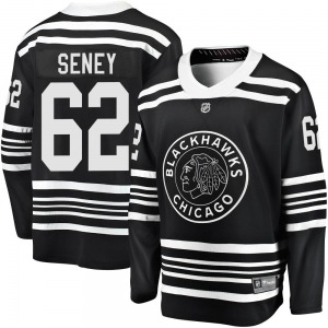 Youth Premier Chicago Blackhawks Brett Seney Black Breakaway Alternate 2019/20 Official Fanatics Branded Jersey