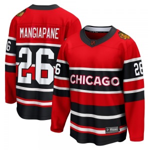 Youth Breakaway Chicago Blackhawks Andrew Mangiapane Red Special Edition 2.0 Official Fanatics Branded Jersey