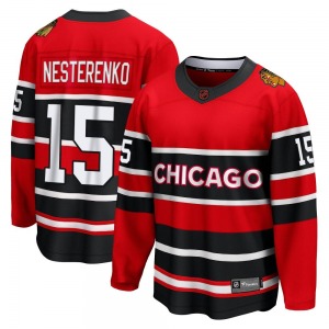 Youth Breakaway Chicago Blackhawks Eric Nesterenko Red Special Edition 2.0 Official Fanatics Branded Jersey