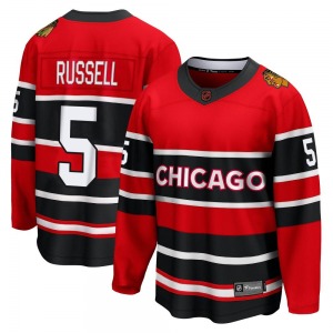 Youth Breakaway Chicago Blackhawks Phil Russell Red Special Edition 2.0 Official Fanatics Branded Jersey