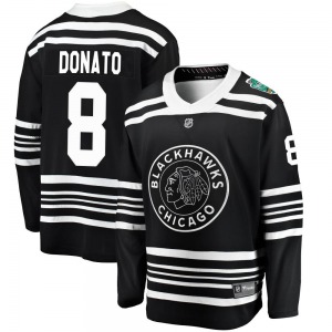 Youth Breakaway Chicago Blackhawks Ryan Donato Black 2019 Winter Classic Official Fanatics Branded Jersey