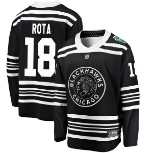 Youth Breakaway Chicago Blackhawks Darcy Rota Black 2019 Winter Classic Official Fanatics Branded Jersey