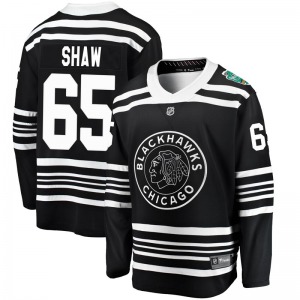 Youth Breakaway Chicago Blackhawks Andrew Shaw Black 2019 Winter Classic Official Fanatics Branded Jersey