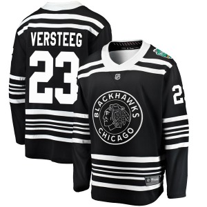 Youth Breakaway Chicago Blackhawks Kris Versteeg Black 2019 Winter Classic Official Fanatics Branded Jersey