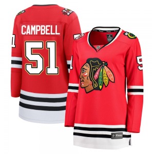 Women's Breakaway Chicago Blackhawks Brian Campbell Red Centennial Official Fanatics Jersey