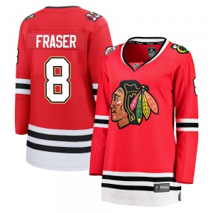 Women's Breakaway Chicago Blackhawks Curt Fraser Red Centennial Official Fanatics Jersey