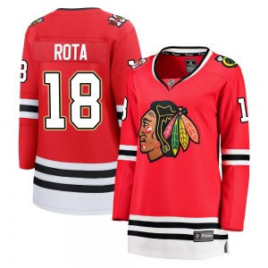 Women's Breakaway Chicago Blackhawks Darcy Rota Red Centennial Official Fanatics Jersey