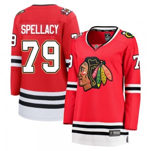 Women's Breakaway Chicago Blackhawks Anthony Spellacy Red Centennial Official Fanatics Jersey
