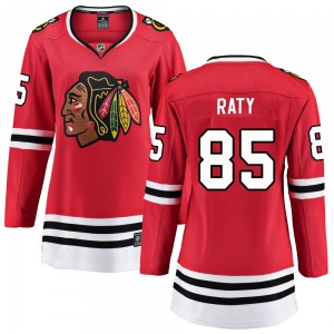 Women's Breakaway Chicago Blackhawks Aku Raty Red Home Official Fanatics Branded Jersey