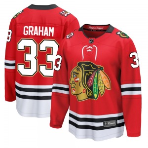 Adult Breakaway Chicago Blackhawks Dirk Graham Red Centennial Official Fanatics Jersey