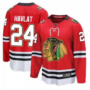 Adult Breakaway Chicago Blackhawks Martin Havlat Red Centennial Official Fanatics Jersey