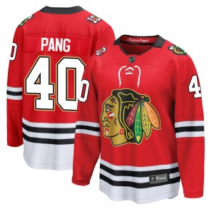 Adult Breakaway Chicago Blackhawks Darren Pang Red Centennial Official Fanatics Jersey