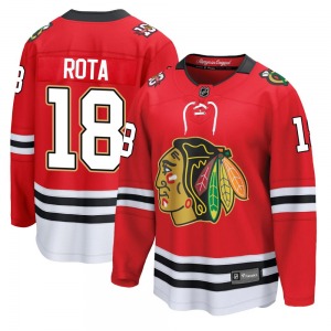 Adult Breakaway Chicago Blackhawks Darcy Rota Red Centennial Official Fanatics Jersey