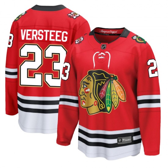 Adult Breakaway Chicago Blackhawks Kris Versteeg Red Centennial Official Fanatics Jersey