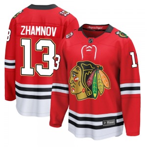 Adult Breakaway Chicago Blackhawks Alex Zhamnov Red Centennial Official Fanatics Jersey