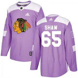 Adult Authentic Chicago Blackhawks Andrew Shaw Purple Fights Cancer Practice Official Adidas Jersey